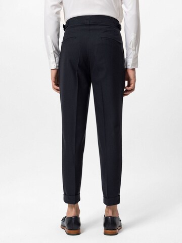 Antioch Regular Pleat-front trousers 'Aaren' in Blue