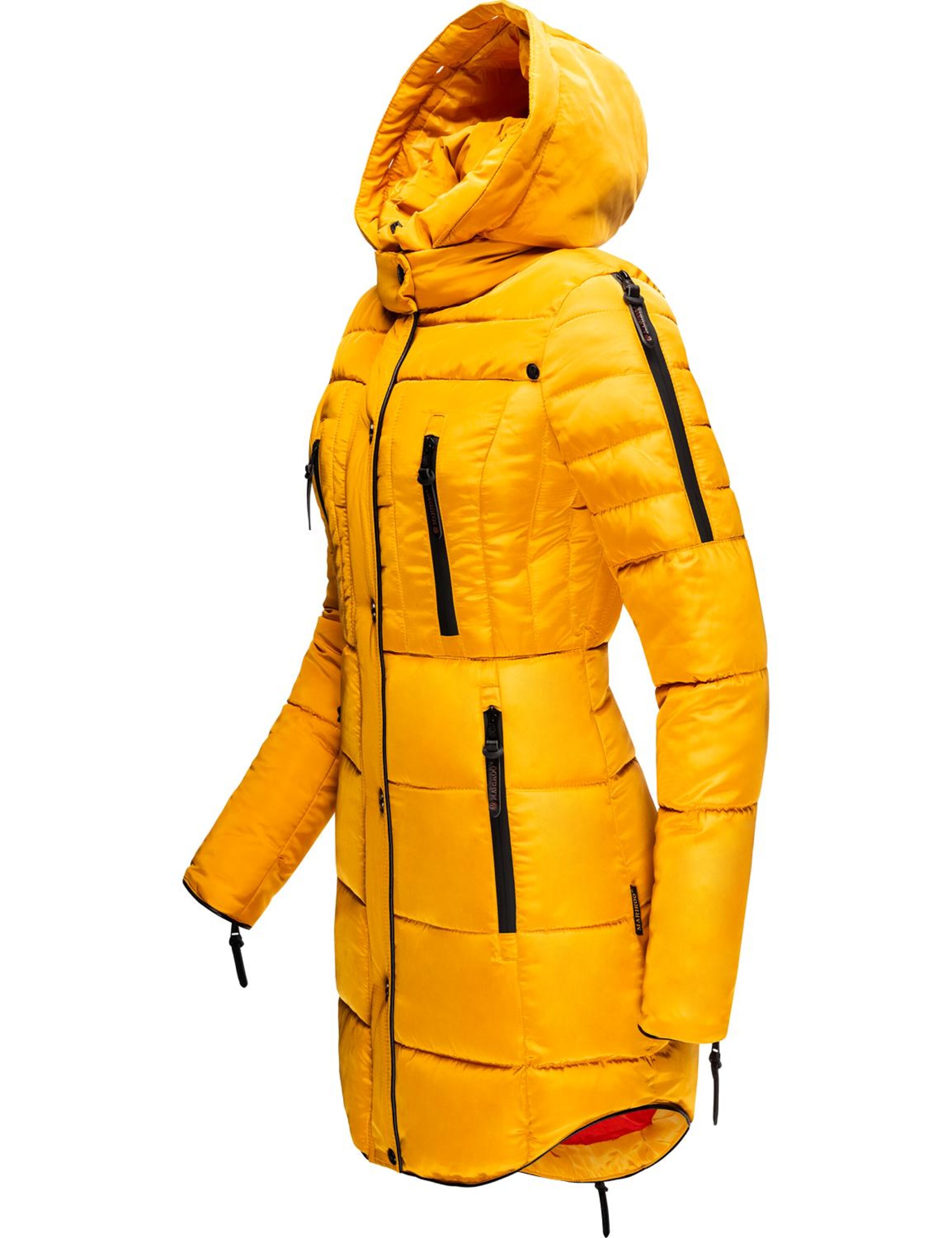 MARIKOO Vinterfrakke 'Moonshine' i gul