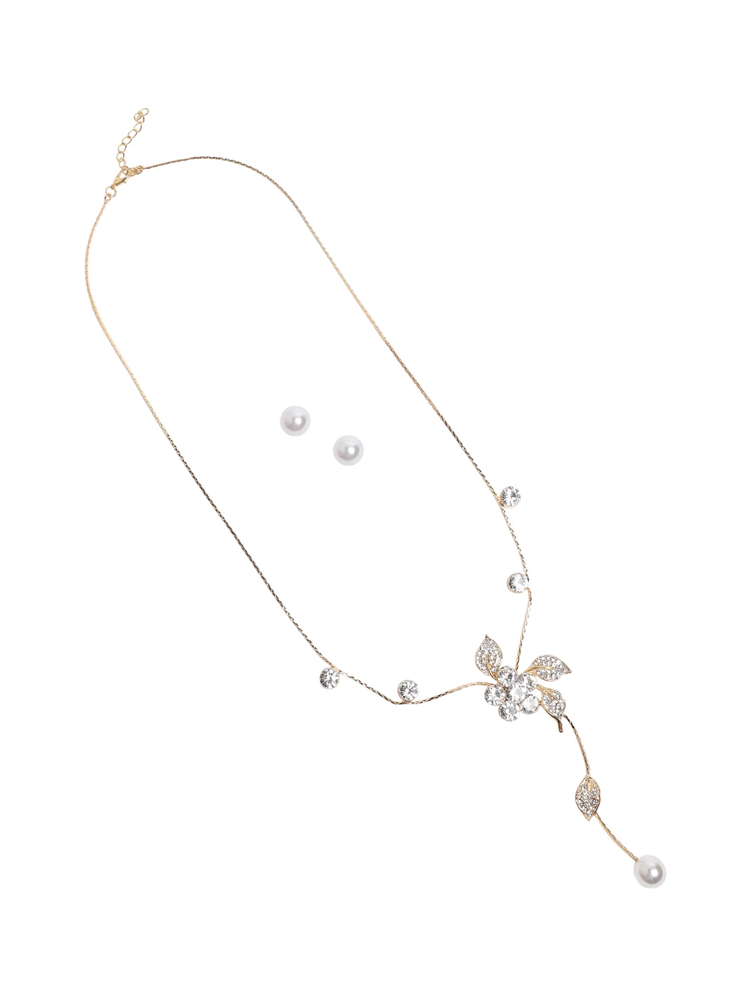 SOHI Sada šperků 'Roshani' – stříbrná: přední strana