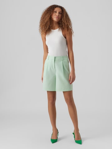 VERO MODA Loosefit Bandplooibroek 'Zelda' in Groen