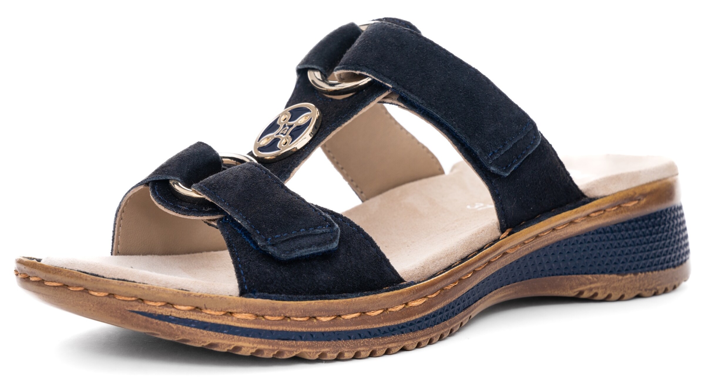 ARA Mules in Blue: front