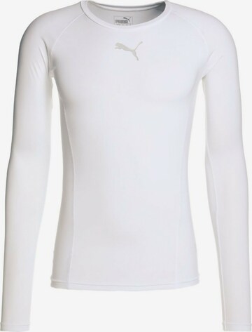 Base layer 'Liga' di PUMA in bianco: frontale