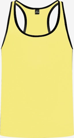 T-Shirt 'Pat' Smilodox en jaune : devant