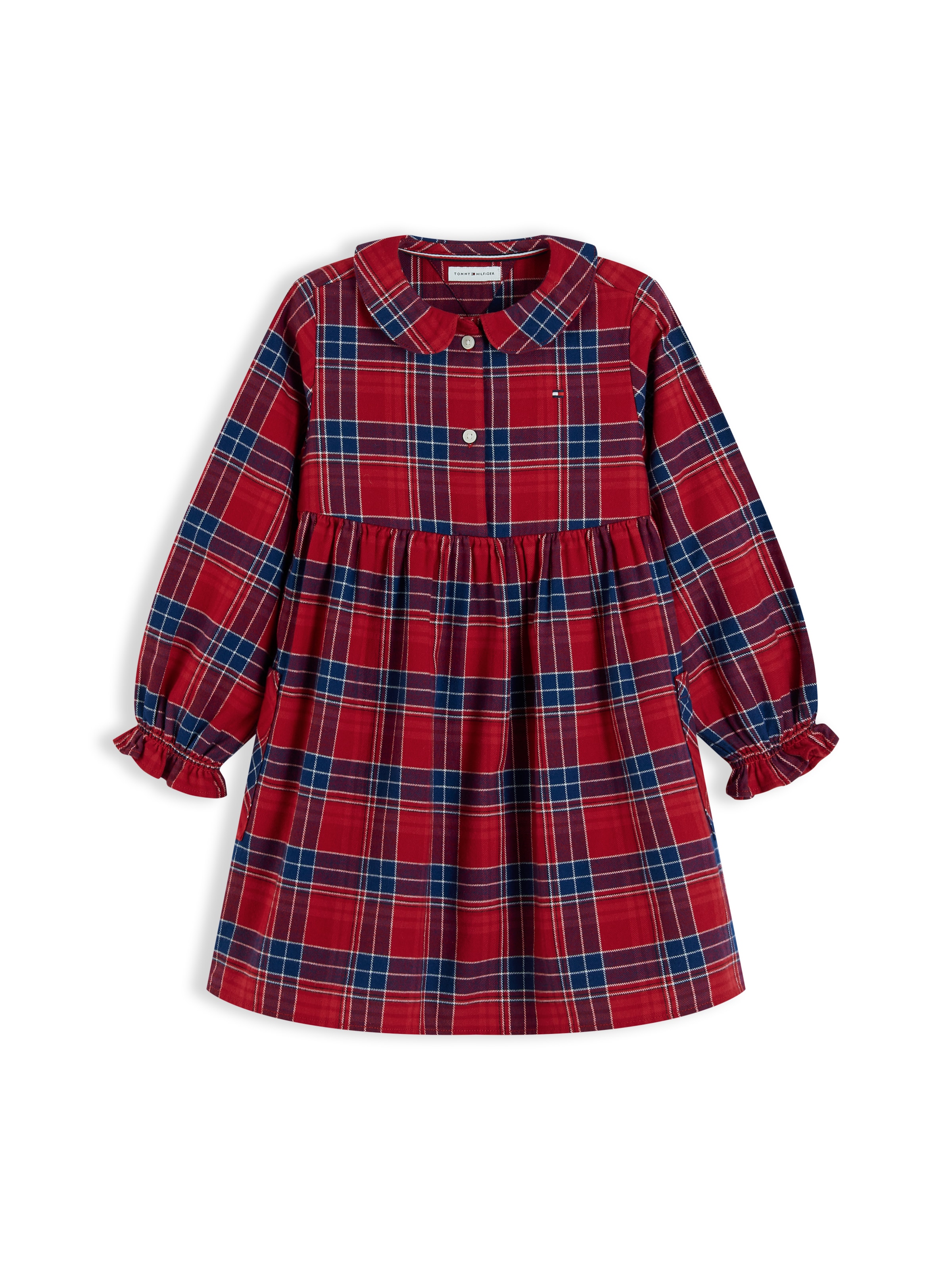 TOMMY HILFIGER Φόρεμα σε 74 σε σκούρο μπλε / βουργουνδί / κερασί / λευκό, Άποψη προϊόντος