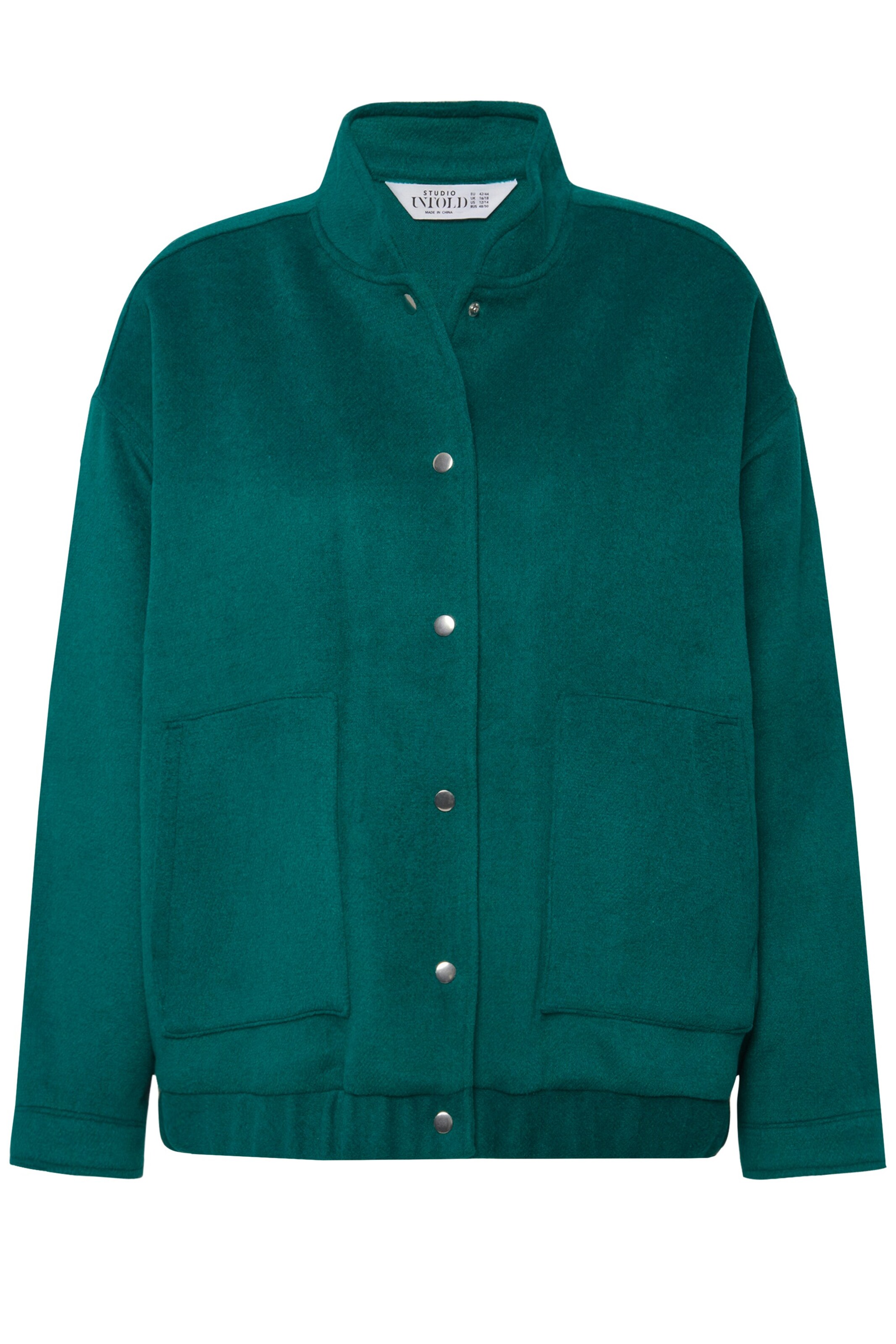 Studio Untold Between-Season Jacket in Green: front