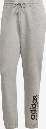 ADIDAS SPORTSWEAR Workout Pants 'All SZN Fleece Graphic' in mottled grey / Black, Item view