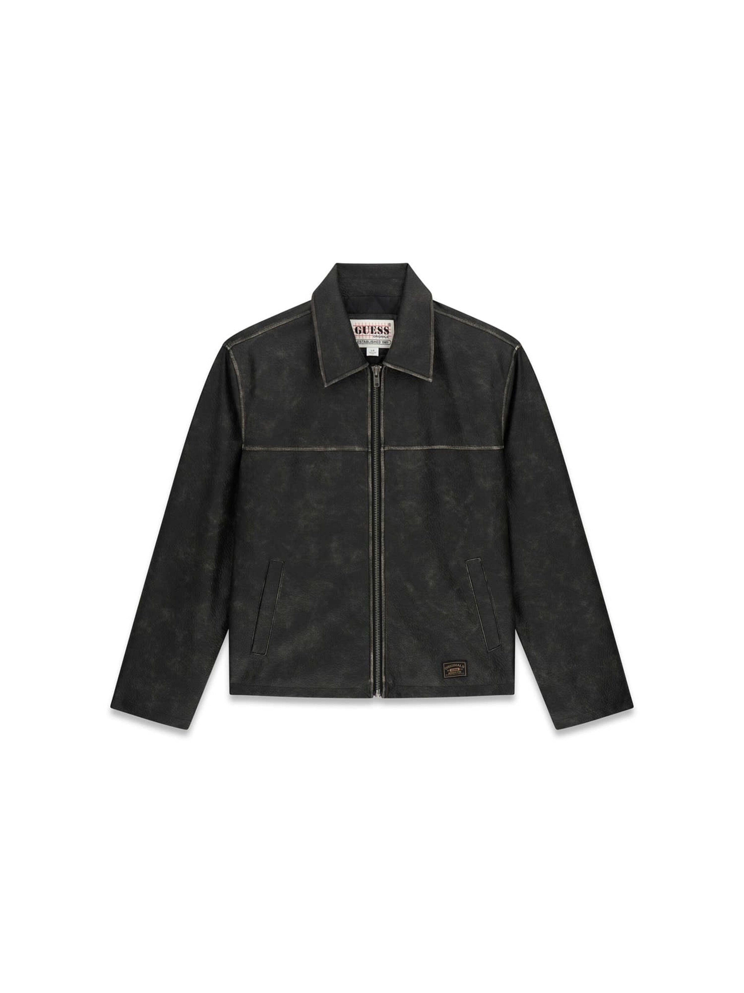 melns GUESS Originals Starpsezonu jaka: no priekšpuses