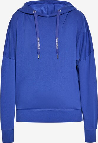 swirly Sweatshirt in Blue: front
