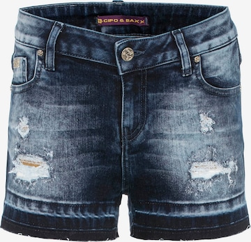 CIPO & BAXX Regular Jeans in Blauw: voorkant