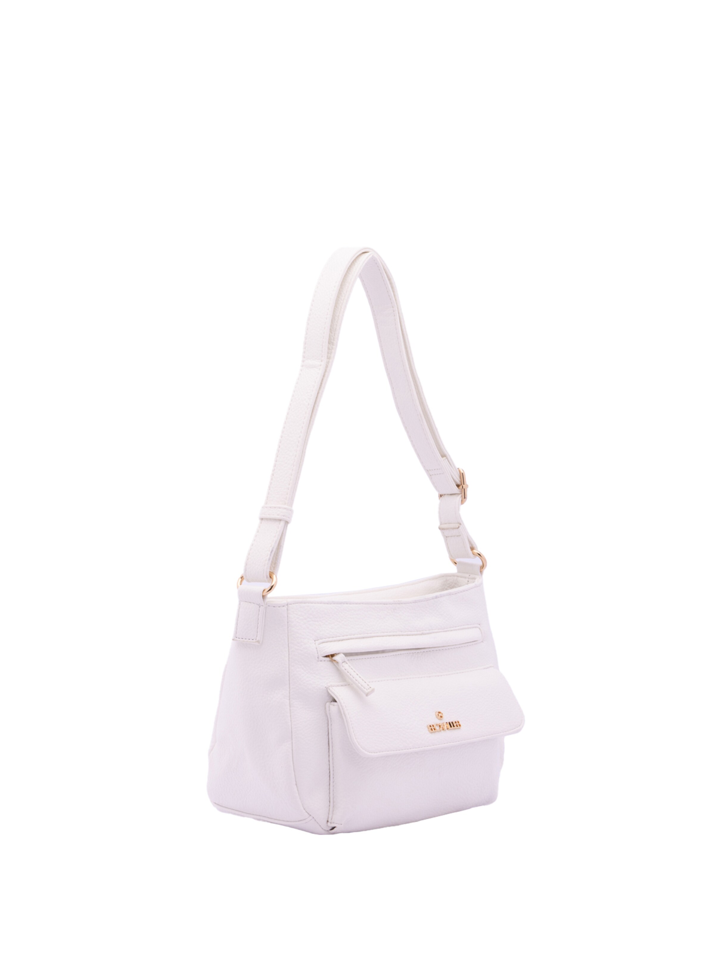 Borsa a spalla 'Borsa a Spalla Donna B Cavalli Ecopelle Zip' di B. Cavalli in bianco