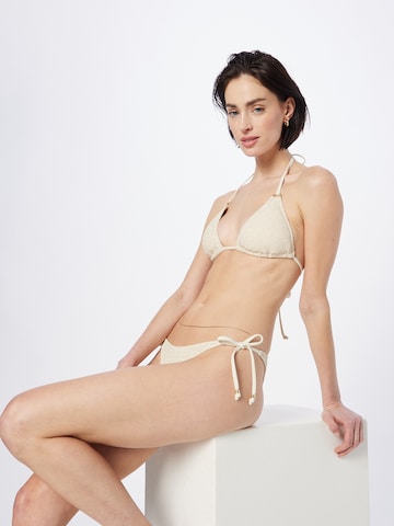 Hunkemöller Trikotni nedrčki Bikini zgornji del 'Crochet' | bela barva