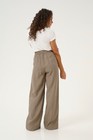 CULTURE Wide Leg Hose in Grün