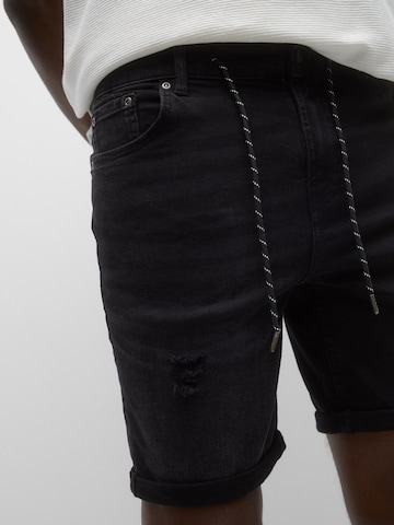 Slimfit Jeans de la Pull&Bear pe negru