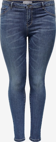ONLY Carmakoma Skinny Jeans 'Floria' in Blauw: voorkant