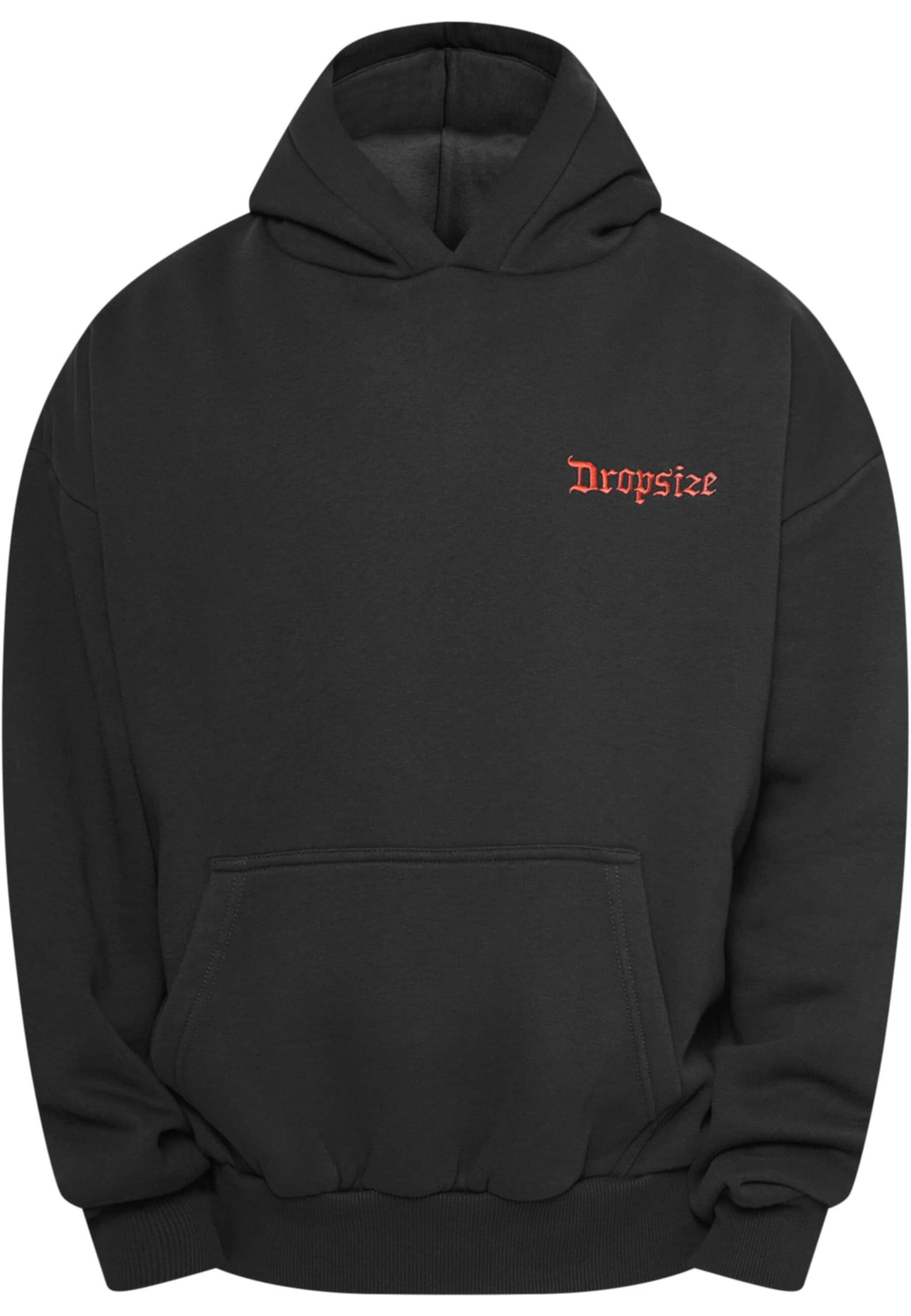 Dropsize Sweatshirt 'In Good We Trust' in Schwarz: Vorderseite