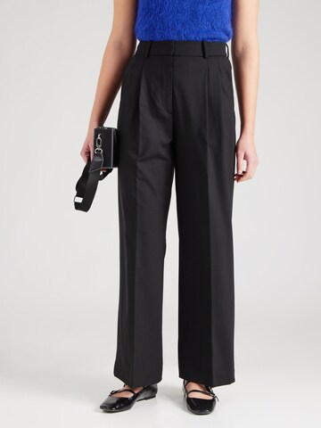 Loosefit Pantaloni con pieghe di & Other Stories in nero: frontale
