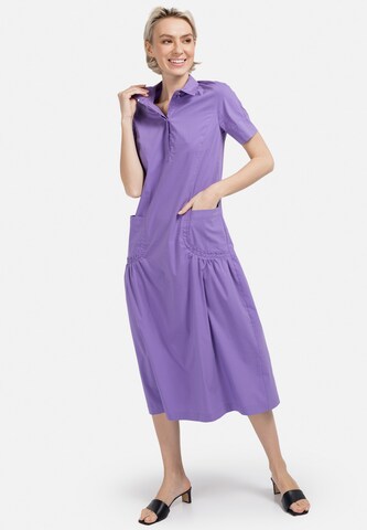 HELMIDGE Shirt Dress in Purple