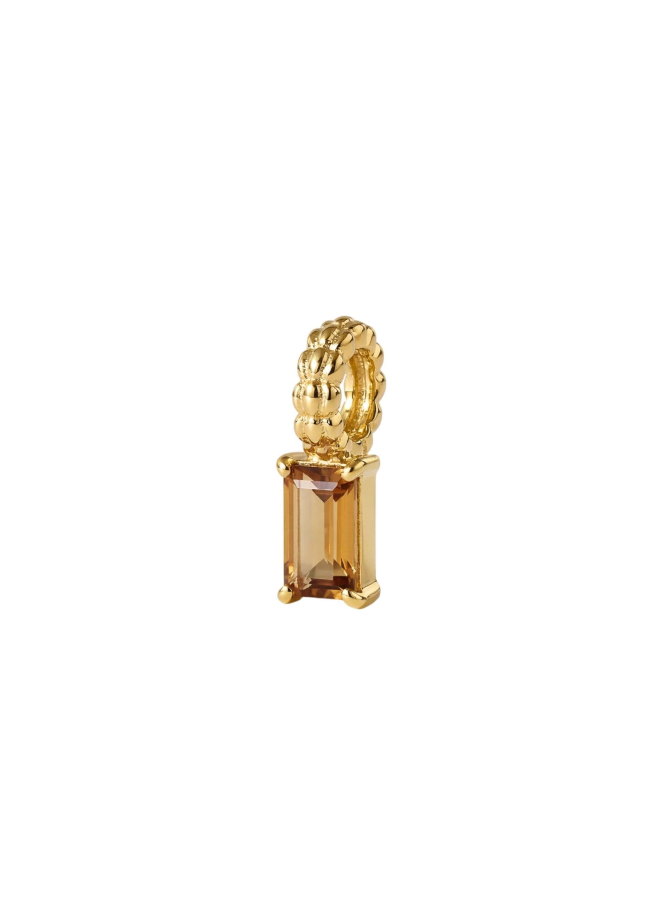 Pendentif 'November Citrin' PURELEI en or : devant