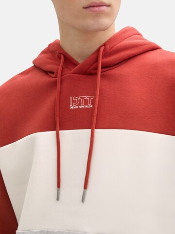 TOM TAILOR DENIM Sweatshirt in Rot