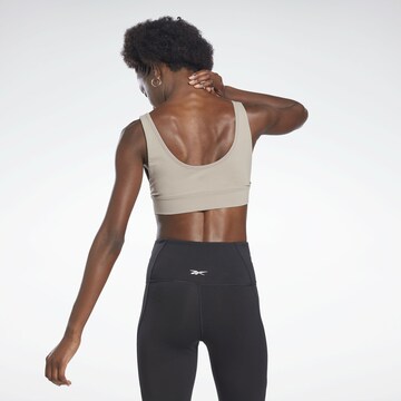 Reebok - Bustier Sujetador deportivo en gris