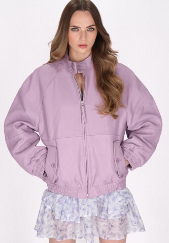 DreiMaster Vintage - Chaqueta de entretiempo en lila: frente