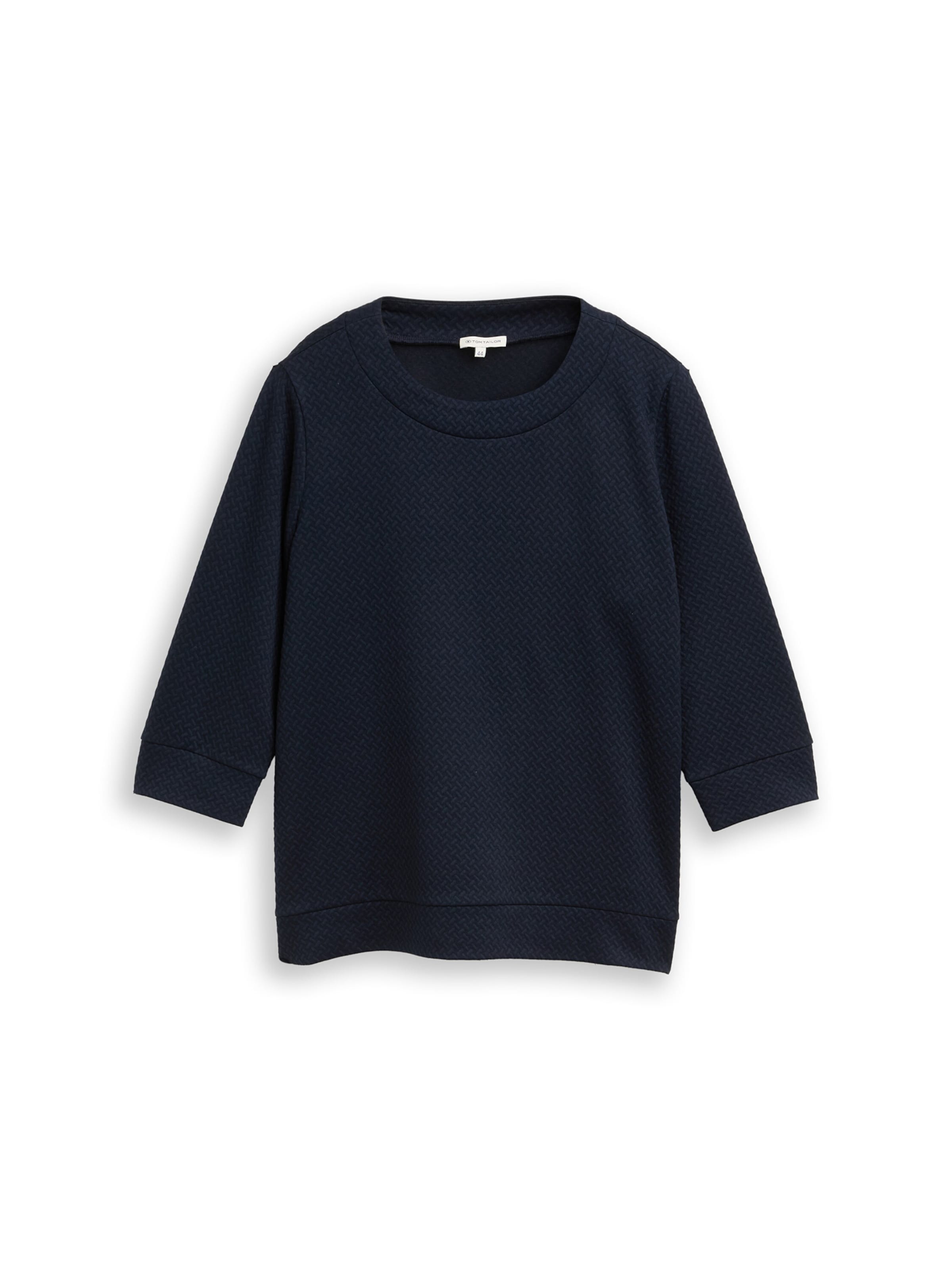 Bluză de molton de la Tom Tailor Women + pe albastru: față