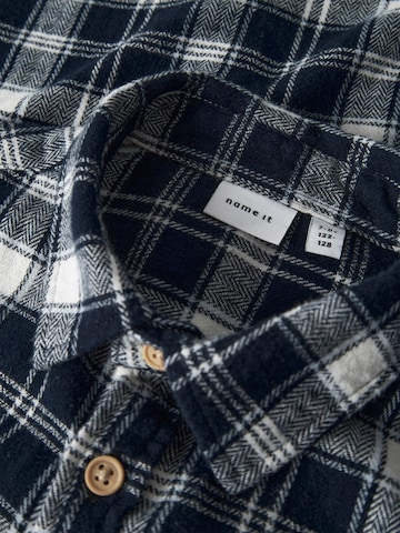 NAME IT Regular fit Button up shirt in Blue