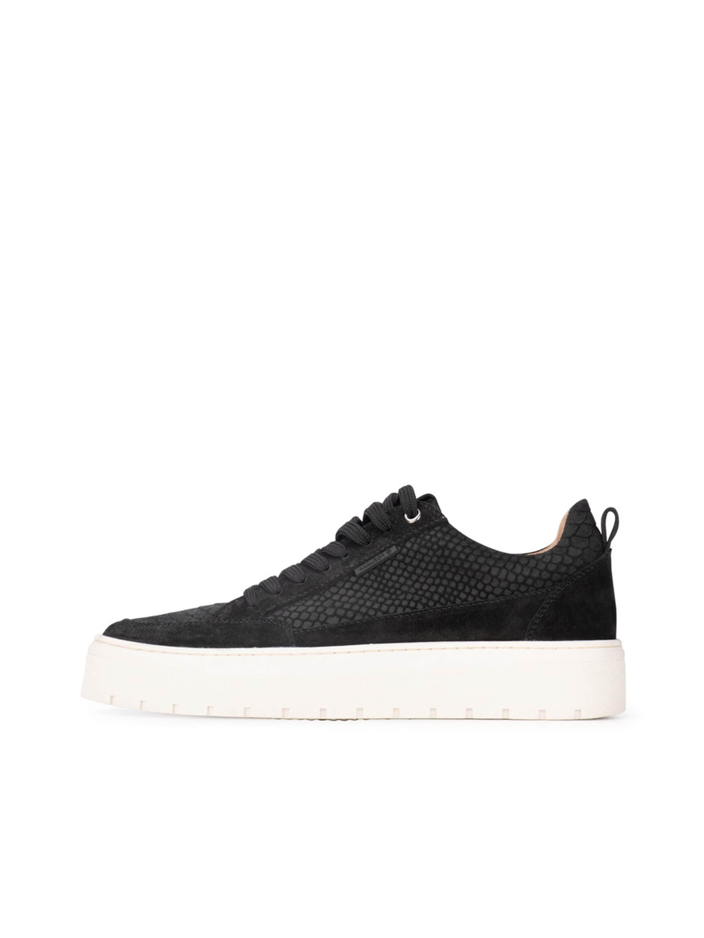 PS Poelman Sneakers laag 'Ivar' in Zwart: voorkant