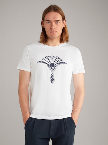 JOOP! T-shirt 'Alerio' i vit: framsida