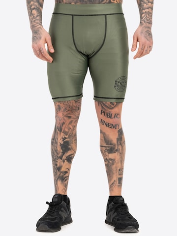 Slimfit Pantaloni sportivi 'Bossburn' di Benlee in verde: frontale
