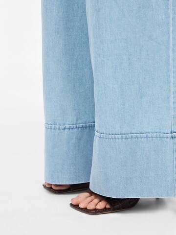 Wide Leg Jean à pince ROUGE EDIT en bleu