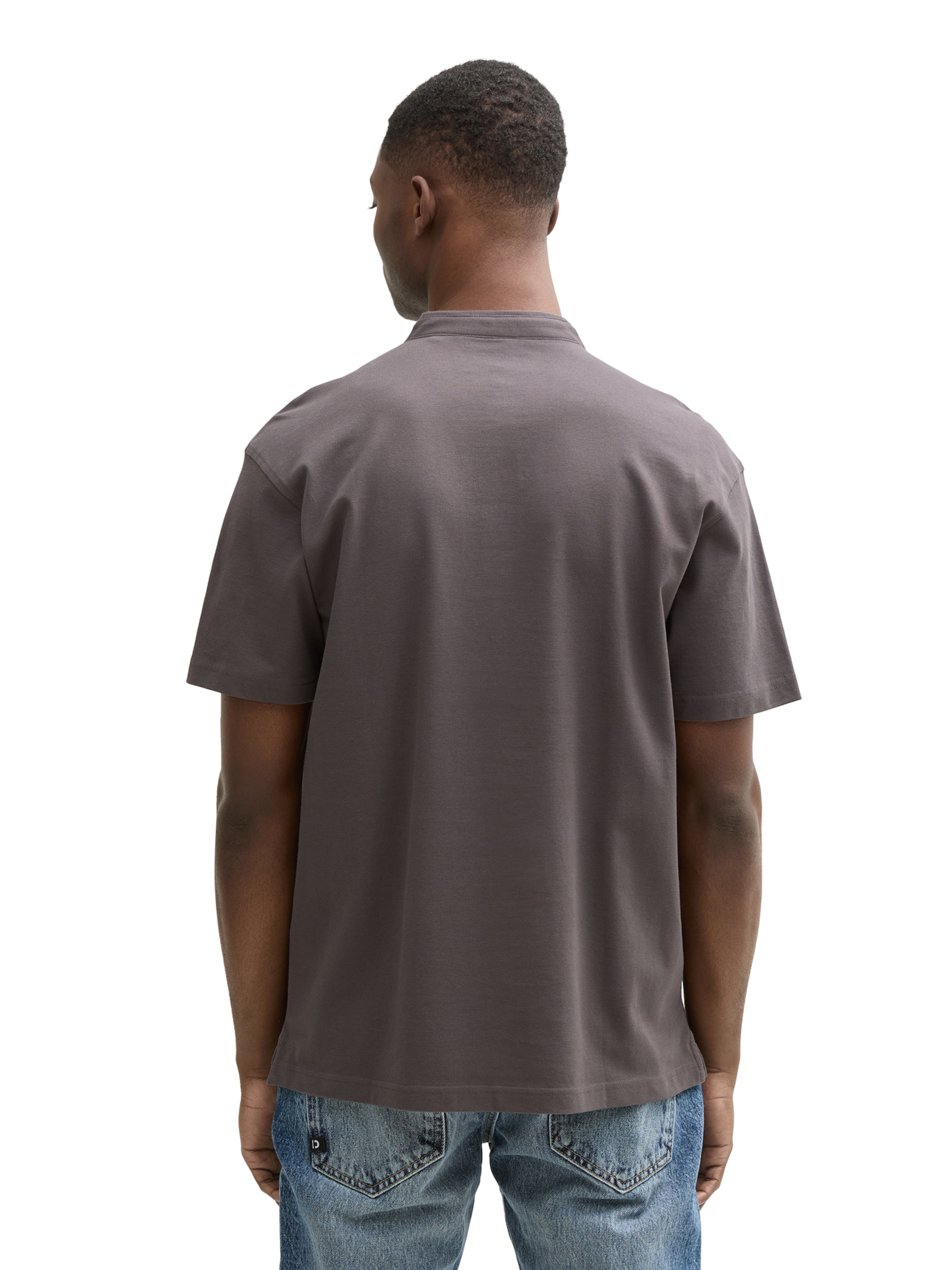 TOM TAILOR DENIM T-Shirt 'Mao' in Grau