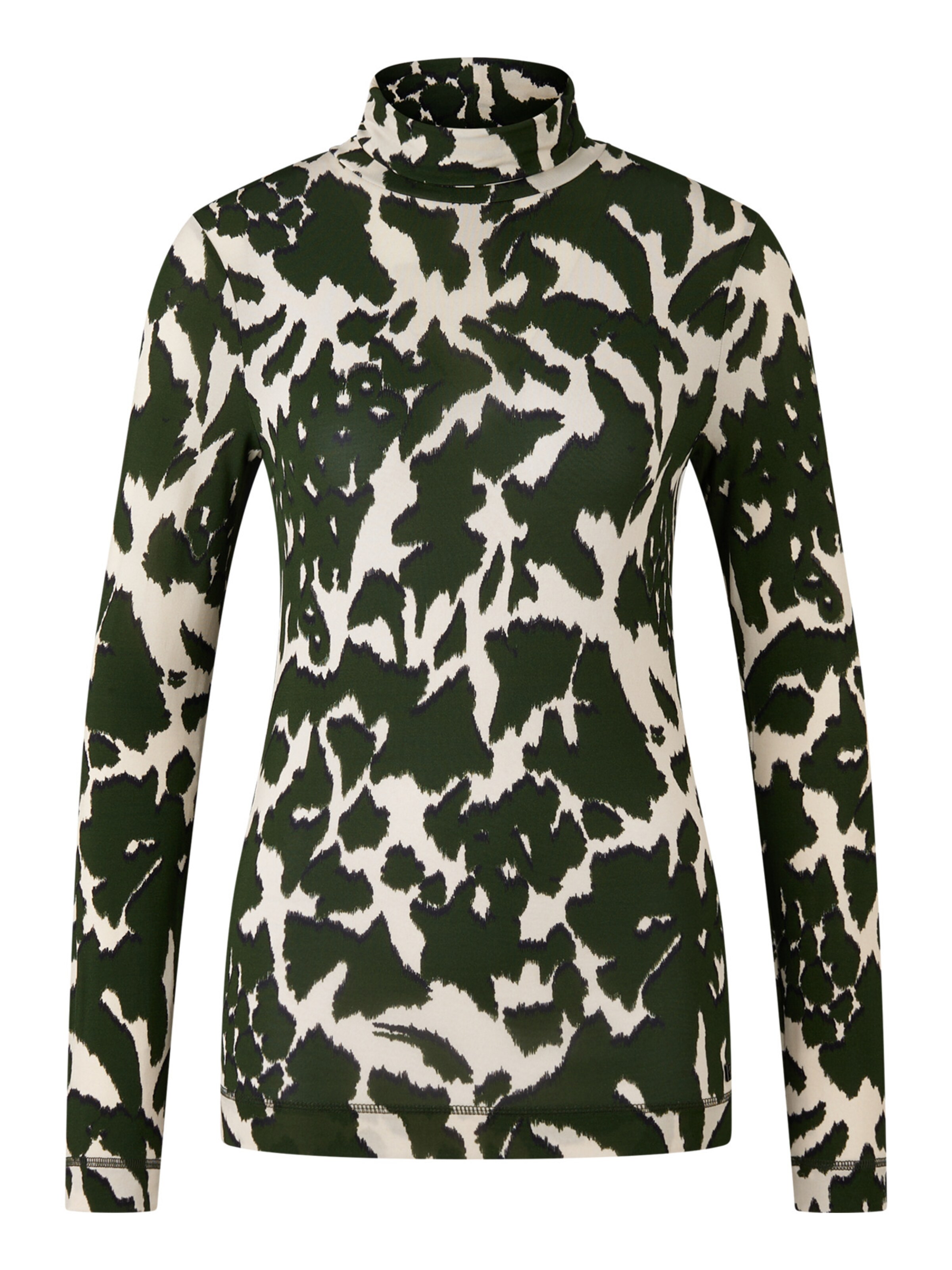 BOGNER Shirt 'Andriana' in hellbeige / dunkelgrün, Produktansicht