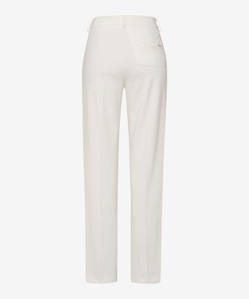 BRAX Regular Trousers with creases 'Maine' in White