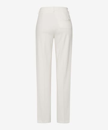 BRAX regular Παντελόνι με τσάκιση 'Maine' σε λευκό