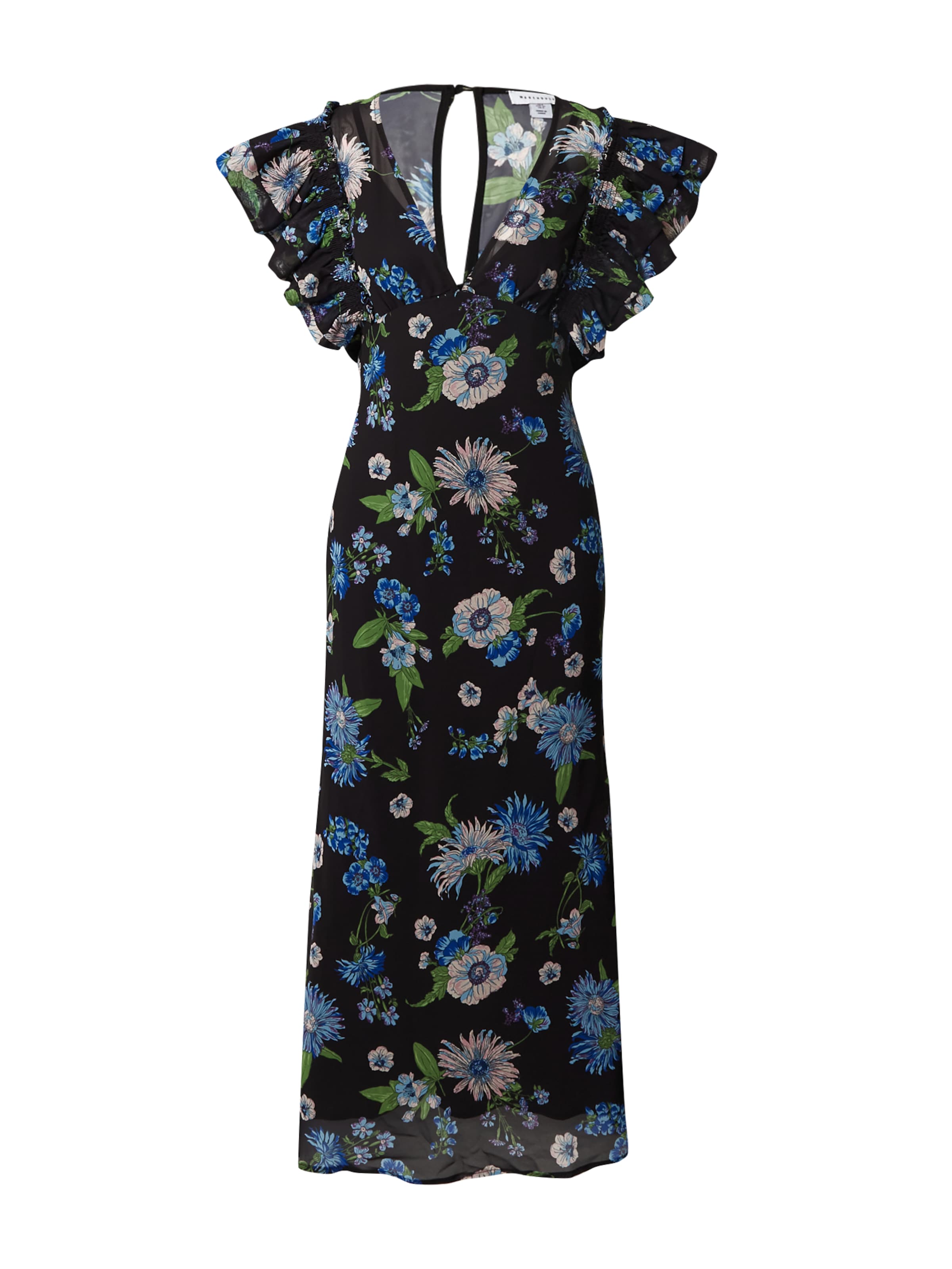 Rochie de la Warehouse pe negru: față