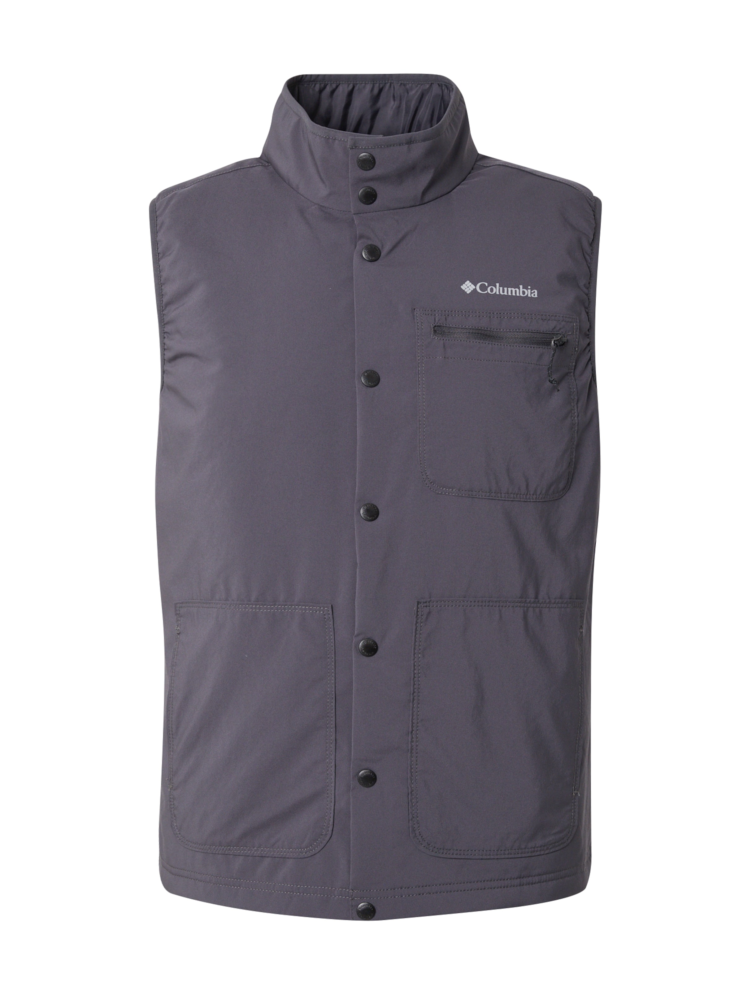 COLUMBIA Urheiluliivi 'Coral Ridge' värissä musta: etupuoli