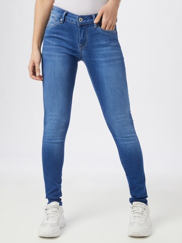 Pepe Jeans Skinny Jeans 'Pixie' in Blauw: voorkant