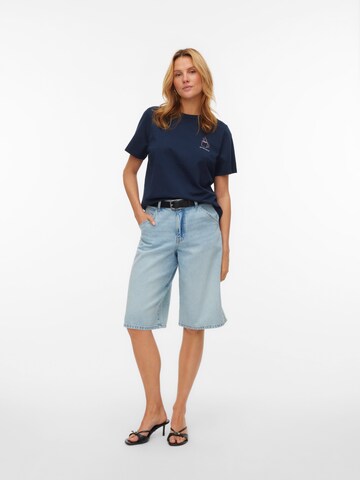 mėlyna VERO MODA Marškinėliai 'VMTARA ANITA'