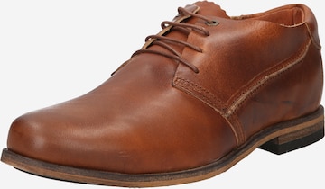 haghe by HUB Lace-Up Shoes 'Mattfield' in Brown: front