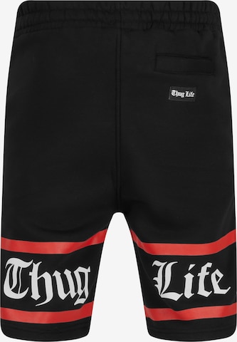 Thug Life Regular Workout Pants in Black