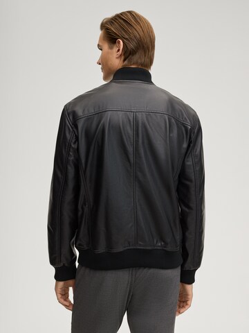 JOOP! Jeans Lederjacke 'Akil' in Schwarz