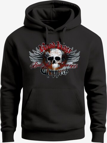 Neverless Sweatshirt 'Road Rage' in Schwarz: Vorderseite