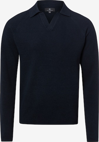 Pull-over Nils Sundström en bleu : devant