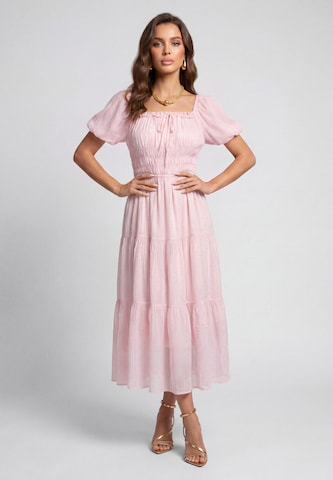 faina - Vestido en rosa: frente
