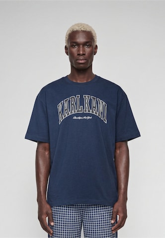 T-Shirt Karl Kani en bleu : devant