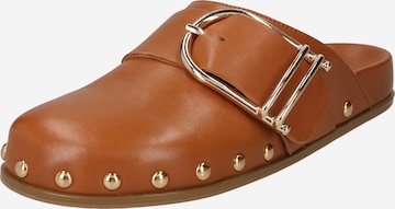Twinset Mules 'CIABATTA' in Brown: front