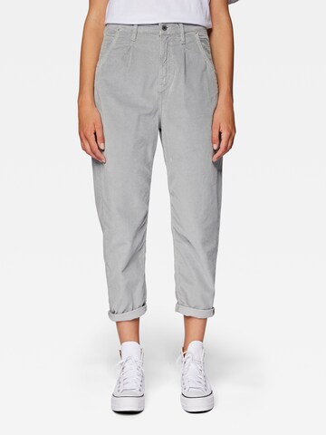 Mavi Loose fit Pleat-Front Pants 'LAURA' in Grey: front