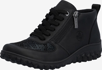 Rieker Schnürstiefelette in Schwarz: Vorderseite