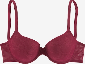 LASCANA T-shirt Bra in Purple: front